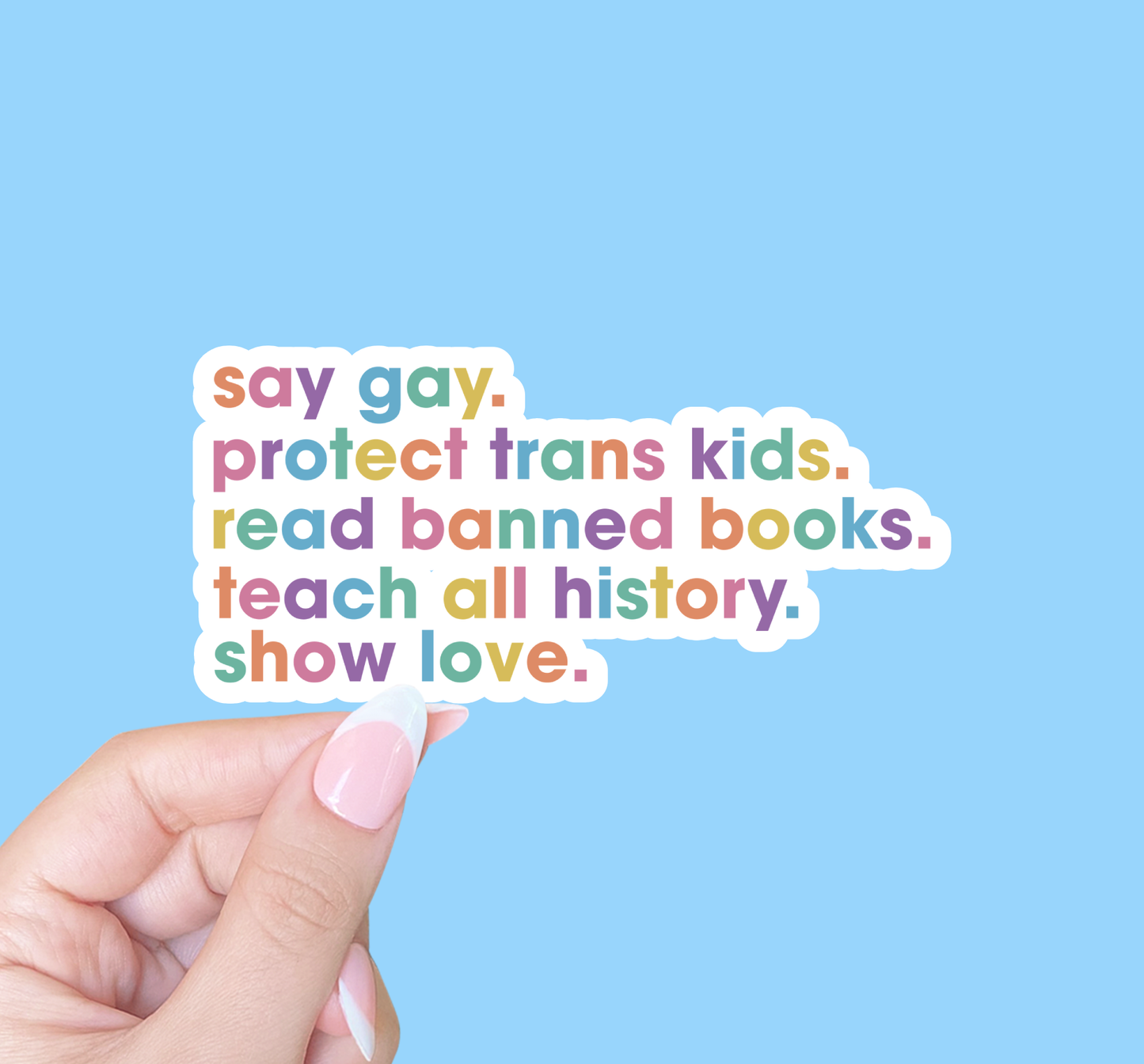 Autocollant « Dites gay », autocollant « Fierté », autocollant « Droits LGBTQ+ »