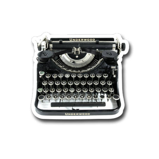 Underwood Typewriter Vinyl Sticker