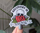 Recovery is badass, sobriety sticker, alcohol drug awareness