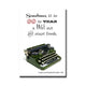 Start Fresh Typewriter Fridge Magnet