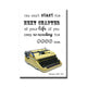 Next Chapter typewriter Fridge Magnet
