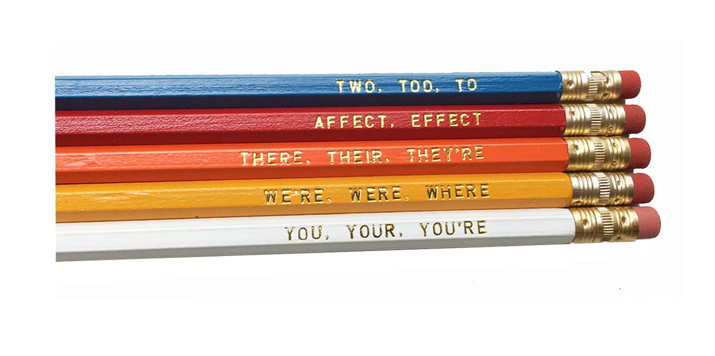 Ensemble de crayons pour règles de grammaire