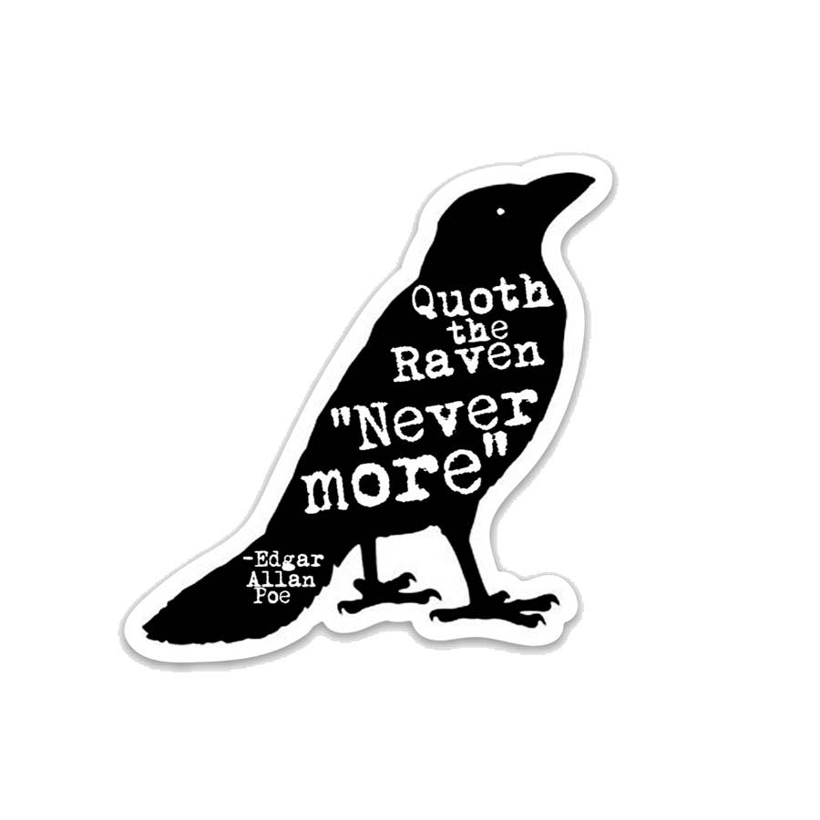« Le Corbeau, plus jamais » Autocollant vinyle Poe