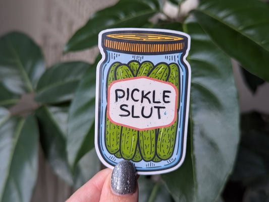 Pickle slut vinyl sticker