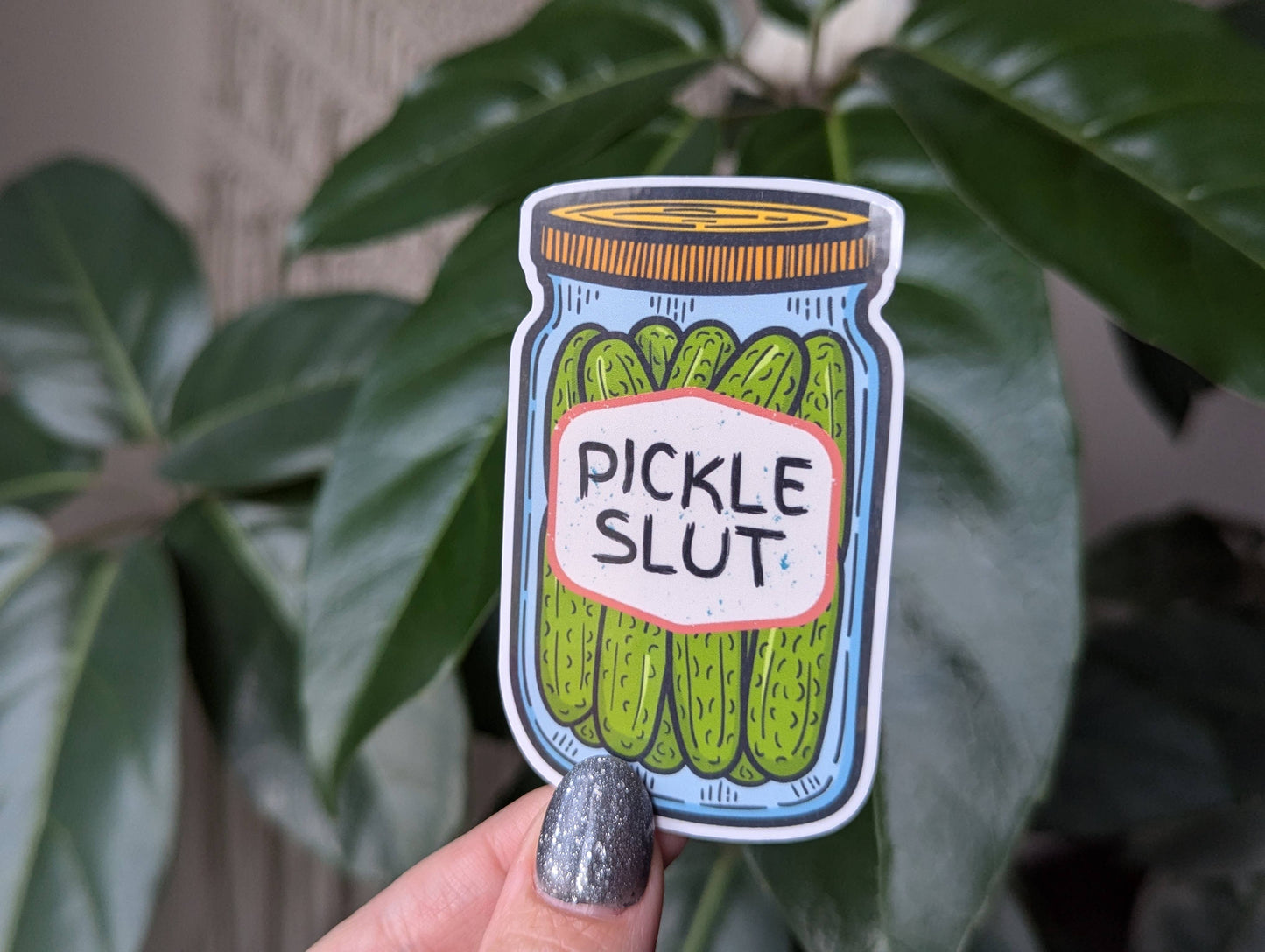 Autocollant vinyle Pickle slut