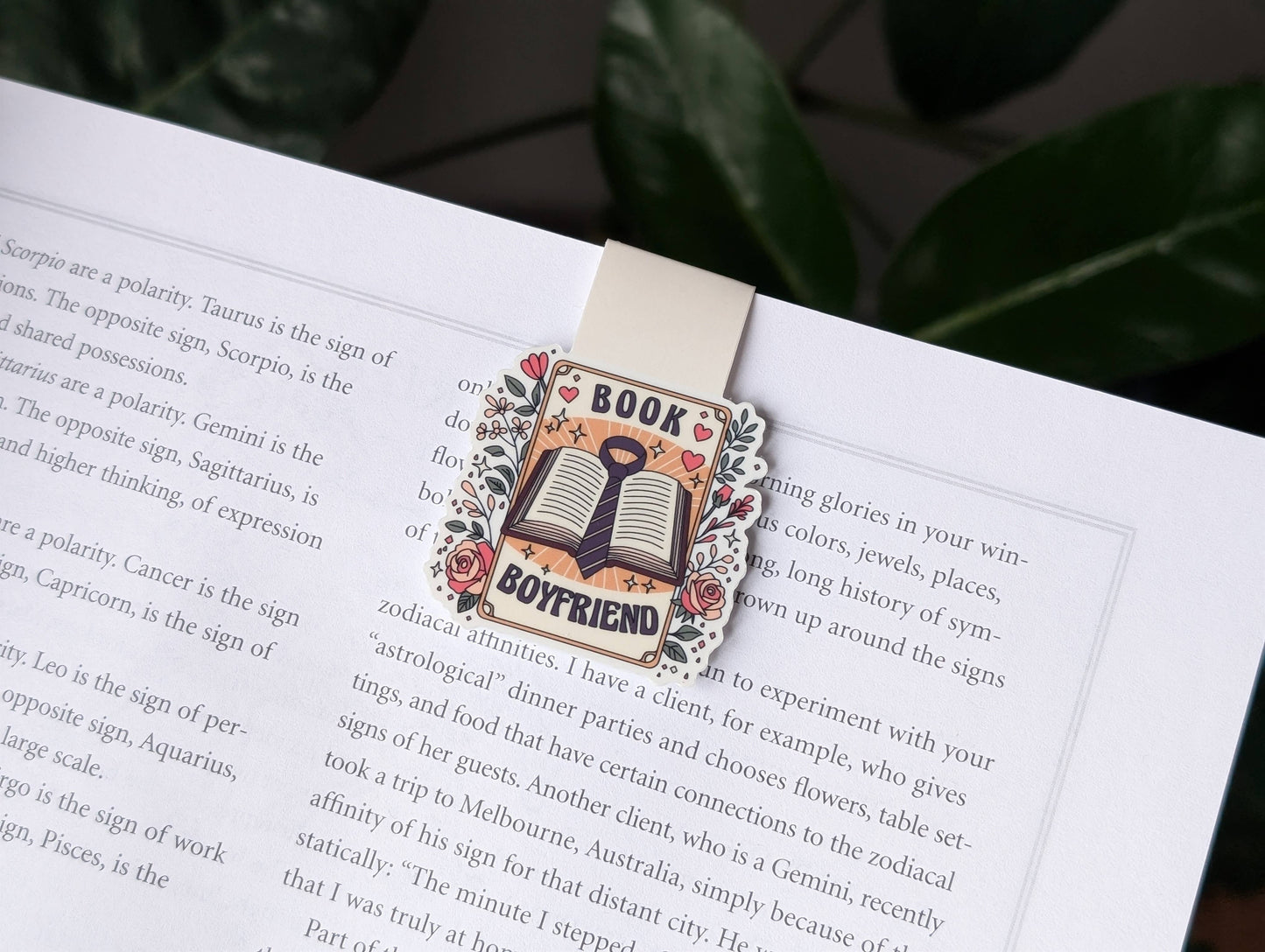 Marque-page magnétique « Petit ami de livre », cadeau pour lectrice de romance