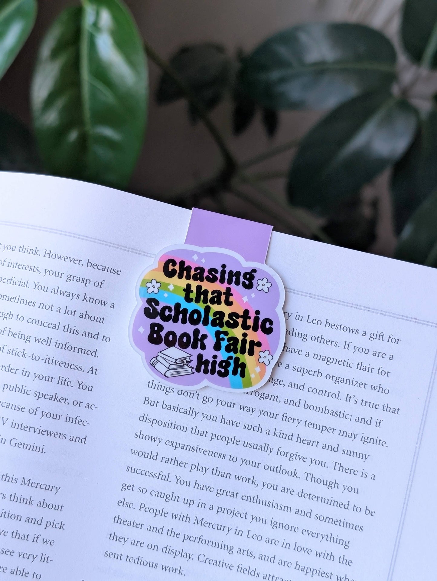Chasing That Scholastic Book Fair High Magnetic Bookmark