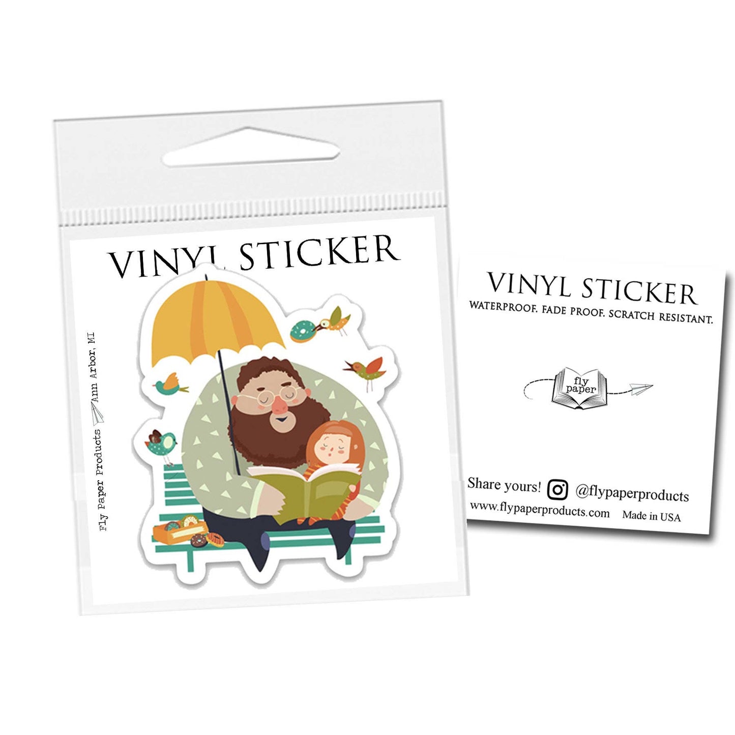 Read Me a Story Vinyl Sticker