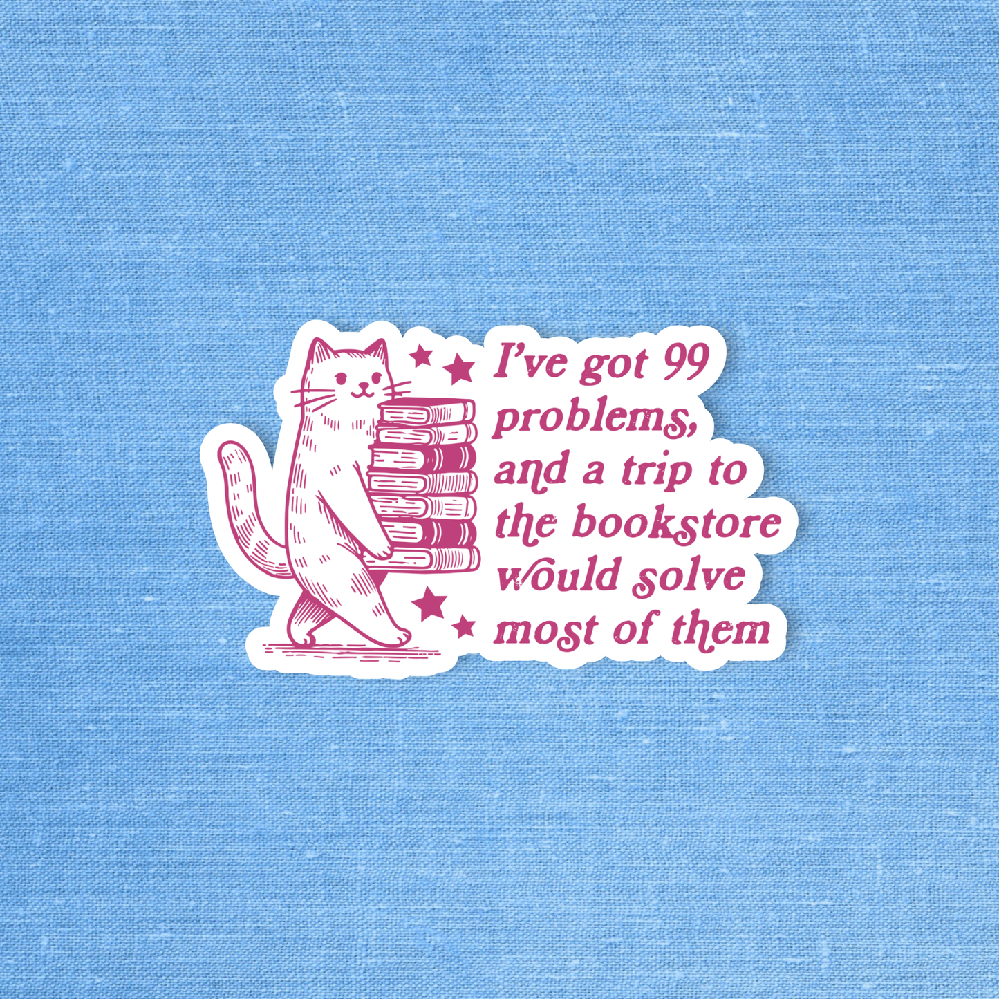 Bookish sticker, Book lover sticker, Bookstore sticker