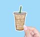 I like my coffee icy and my books spicy sticker