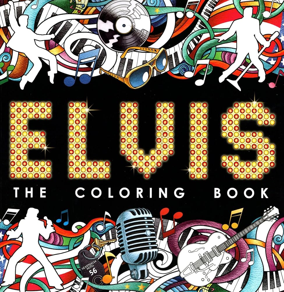 Elvis - The Coloring Book for Adults cover image