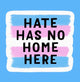 Hate Has No Home Here Trans Pride Sticker *pre-sale*