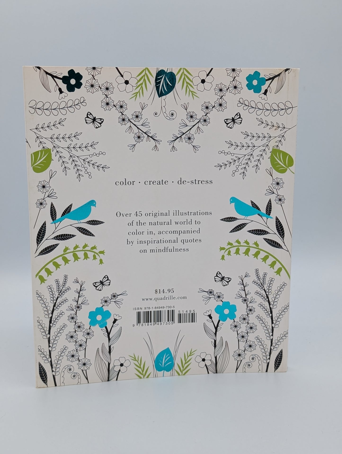 Le livre de coloriage de la pleine conscience : 50 citations et illustrations pour vous aider à vous concentrer, à ralentir et à déstresser.