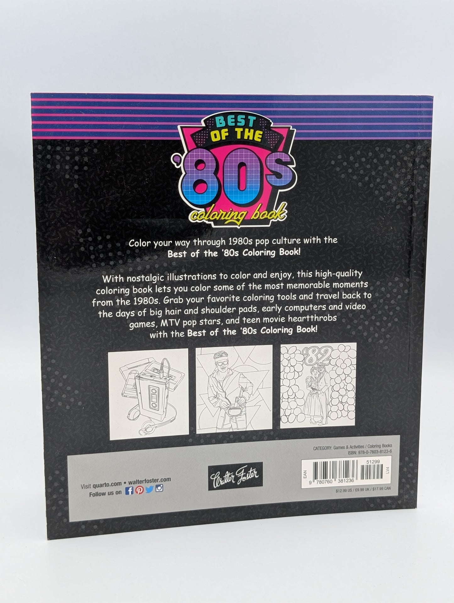 The Best of the '80s Coloring Book: Color your way through 1980s art & pop culture (Color Through the Decades, 1)