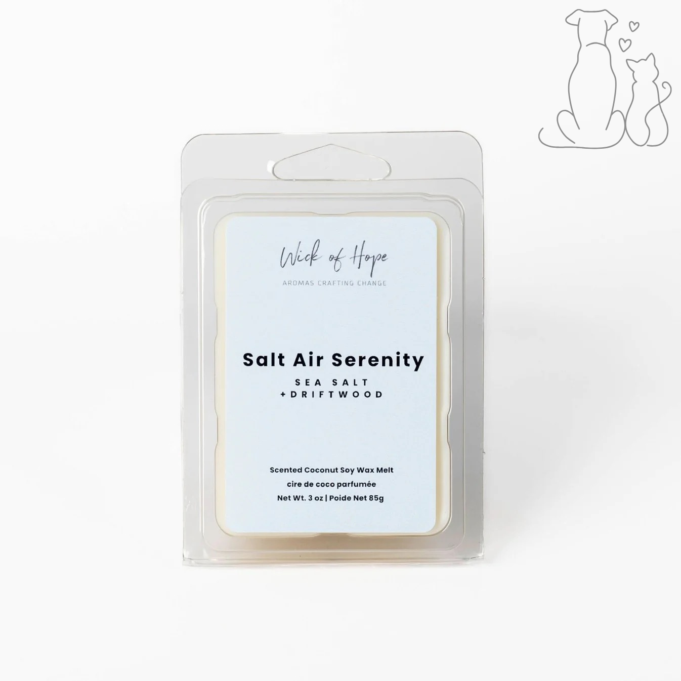 Salt Air Serenity Wax Melt | Sea Salt + Driftwood