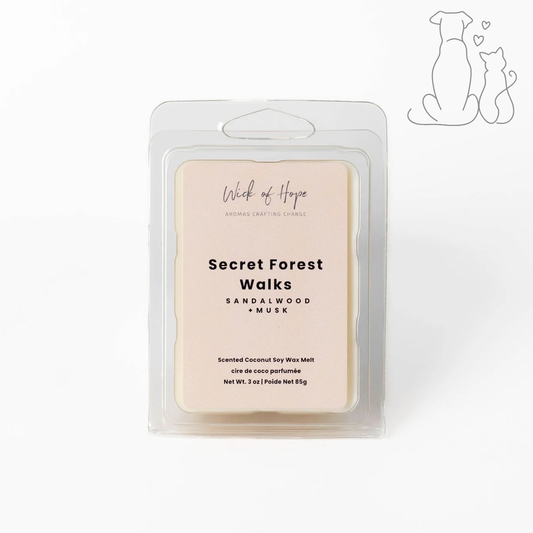 Secret Forest Walks Wax Melt | Sandalwood + Musk