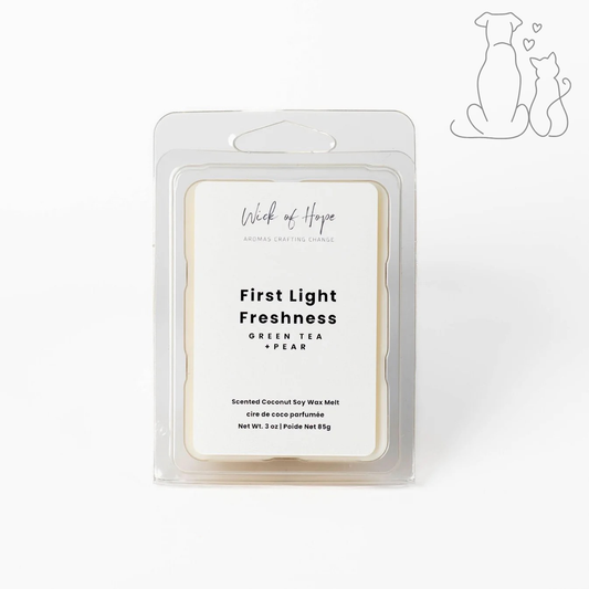 First Light Freshness Wax Melt | Green Tea + Pear