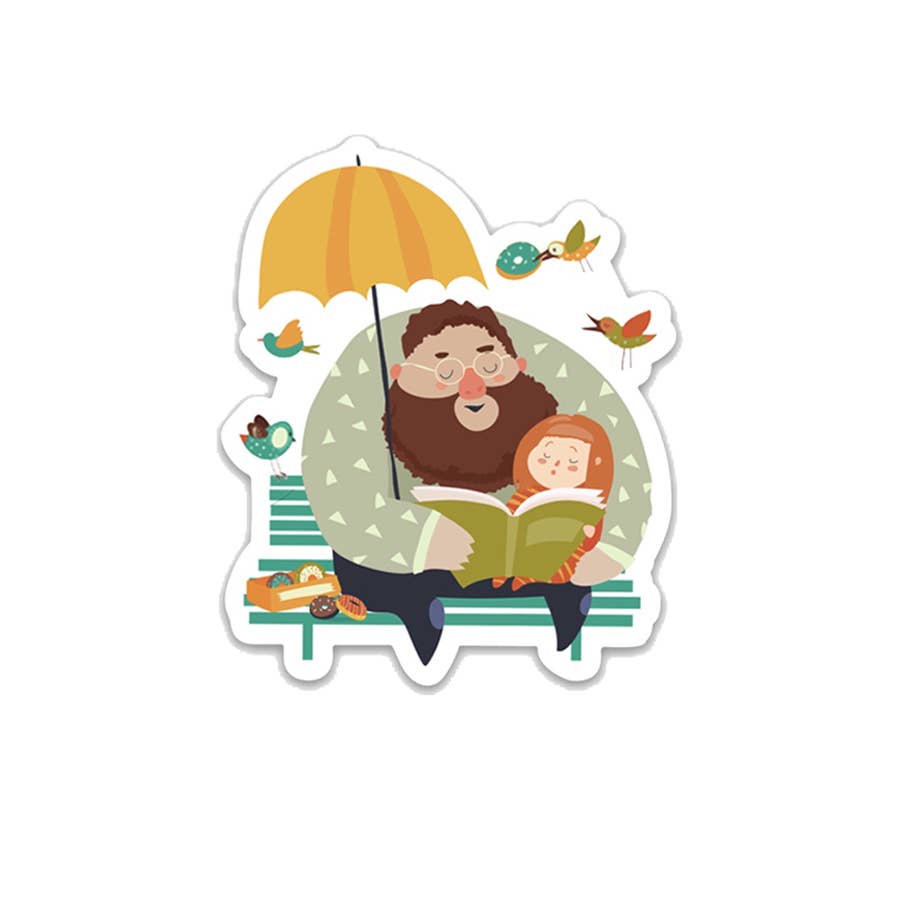 Read Me a Story Vinyl Sticker