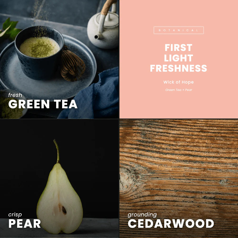 First Light Freshness Wax Melt | Green Tea + Pear
