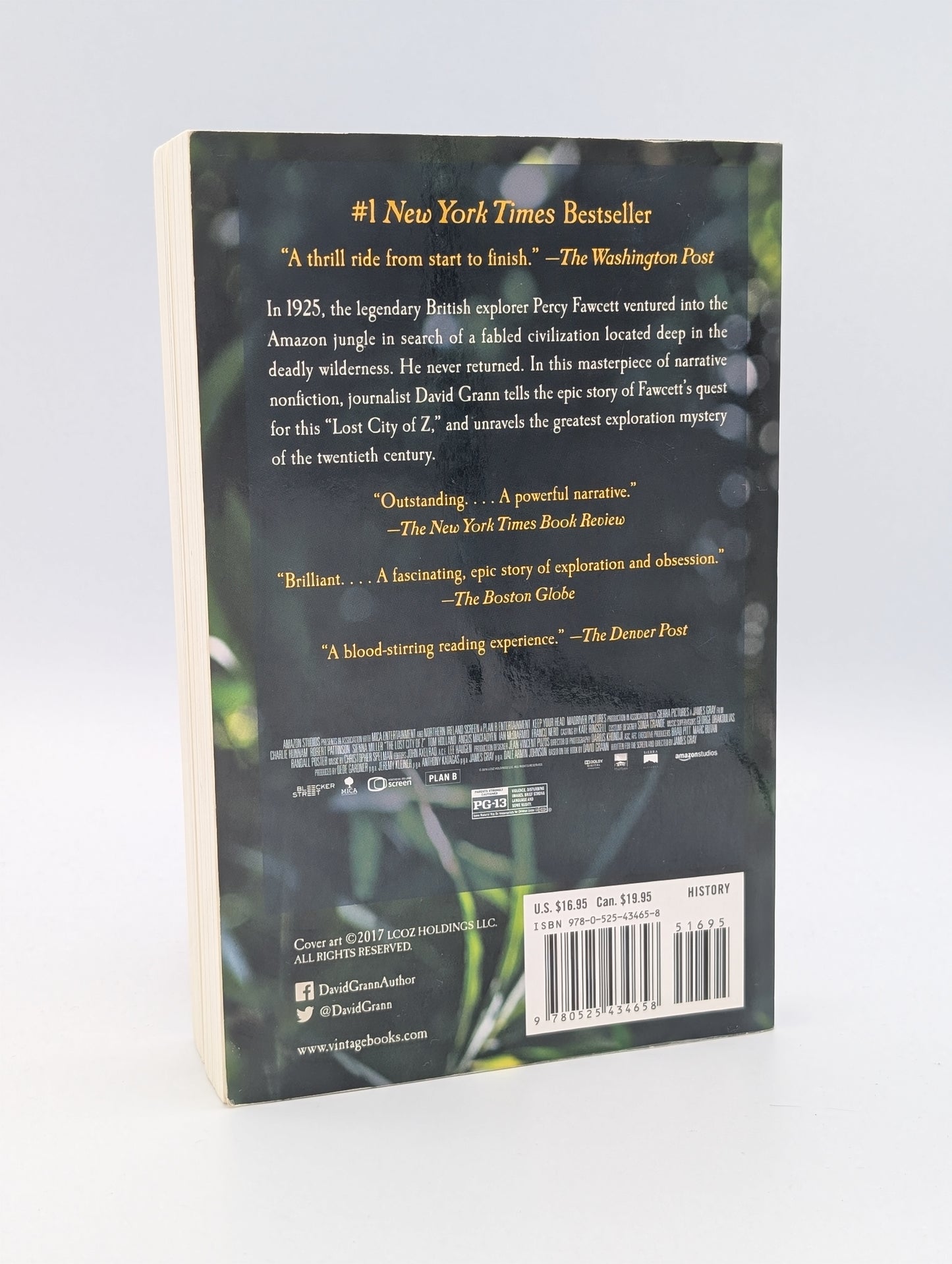 The Lost City of Z (Movie Tie-In): A Tale of Deadly Obsession in the Amazon (Vintage Departures)